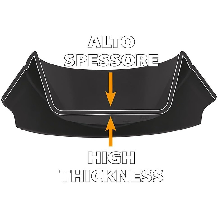 Миска для собак Ferplast Magnus, 3 літри, сіра, з неслизьким дном, з міцного пластику