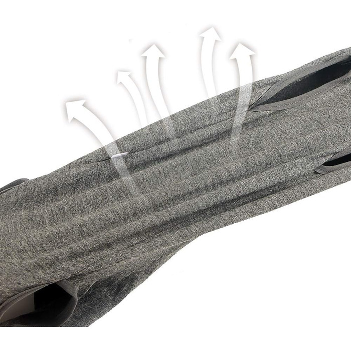 Захисний костюм для собак після кастрації Heywean, сірий, M - костюм для відновлення після операції