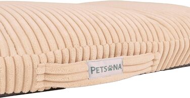 Килимок для собак, м'який лежак з рифленого трикотажу, неслизька підкладка, зелений, L (70x50x5 см)