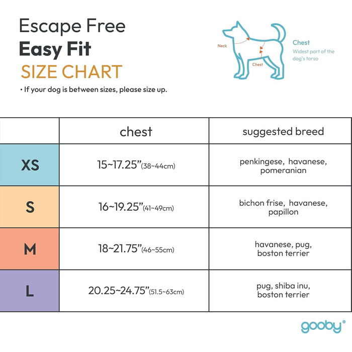 Gooby Escape Free легка шлейка для собак, нейлон, лілова, XS — проти втечі, для малих порід