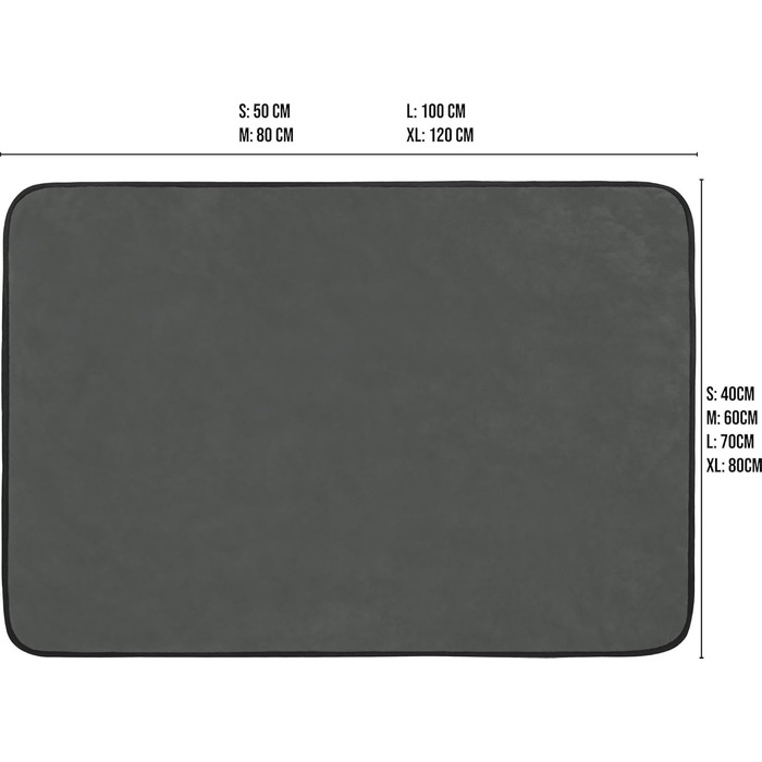 Корзина для собак Normani з підстилкою - лежанка для домашніх тварин, миючий чохол до 95°C, підходить для котів та собак, з екологічно чистих матеріалів, антрацит, 40x50 см