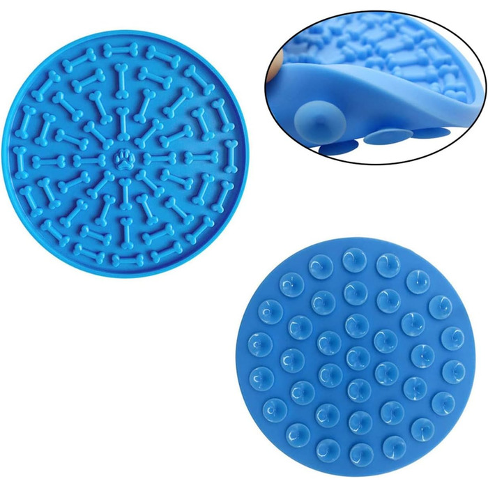 Лежанка-лежак для собак з силікону з присосками, антистрес, навчання, відволікання, без запаху