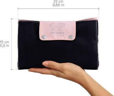 Килимок для собак Lazy Dog Mat від United Pets - портативне, складне ліжко для собак, ідеально підходить для ресторанів та подорожей. Легкий килимок для собак, чорно-зелений колір.