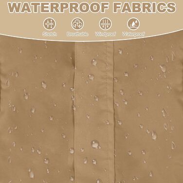 Дощовик для собак, водонепроникна куртка з капюшоном, регульовані 4 лапи, пончо для тварин з отвором для повідка, світловідбиваючі смуги, капюшон, снігостійкий, вітронепроникний, одяг L, Хакі-зелений