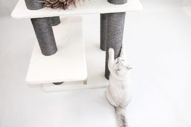 Дряпак для котів Petrebels Maine Coon XXL, 190 см, дизайн для великих котів, сизаль, колір Off-White