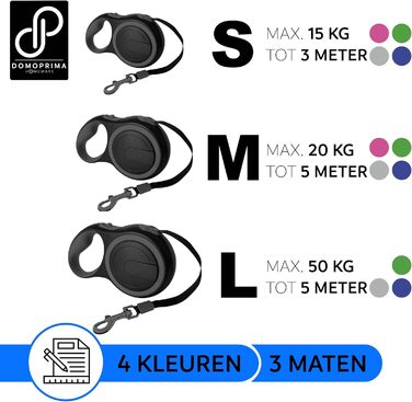 Нашийник для собак Domoprima: міцний, безпечний, з відбиваючим рефлектором, розміри S, M, кольори: сірий, блакитний, зелений, рожевий