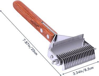 Професійний гребінець для видалення підшерстка у собак та котів, двосторонній, для видалення ковтунів