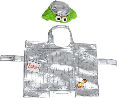 Костюм для собак Pet Krewe Oscar The Grouch, X-Large, для маленьких, середніх, великих та екстра-великих собак, ідеально для Хелловіну, Різдва, вечірок, фотосесій, подарунок для любителів собак, срібний