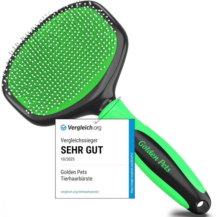 М'яка щітка для тварин Testurteil Sehr Gut: ідеальна для котів та собак, включаючи пуделів. Розмір M (L).