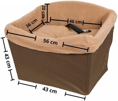 PetSafe Happy Ride - автокрісло для собак, до 14 кг, коричневе