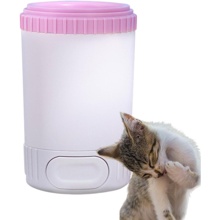 Миска для миття лап собак, очищувач лап | Миска для очищення лап собак - миска-очисник для брудних лап домашніх тварин, силіконовий пристрій для догляду за лапами, підходить для маленьких, середніх собак (Рожевий)