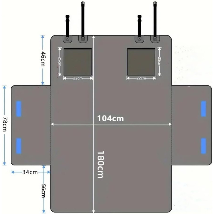 Захист для багажника Jeep Renegade (з 2018) для собак: водовідштовхувальний килимок з боковинами та захистом для краю багажника