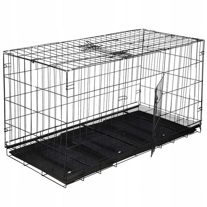 Металева клітка Springos для великих собак, 60 x 130 x 70 см