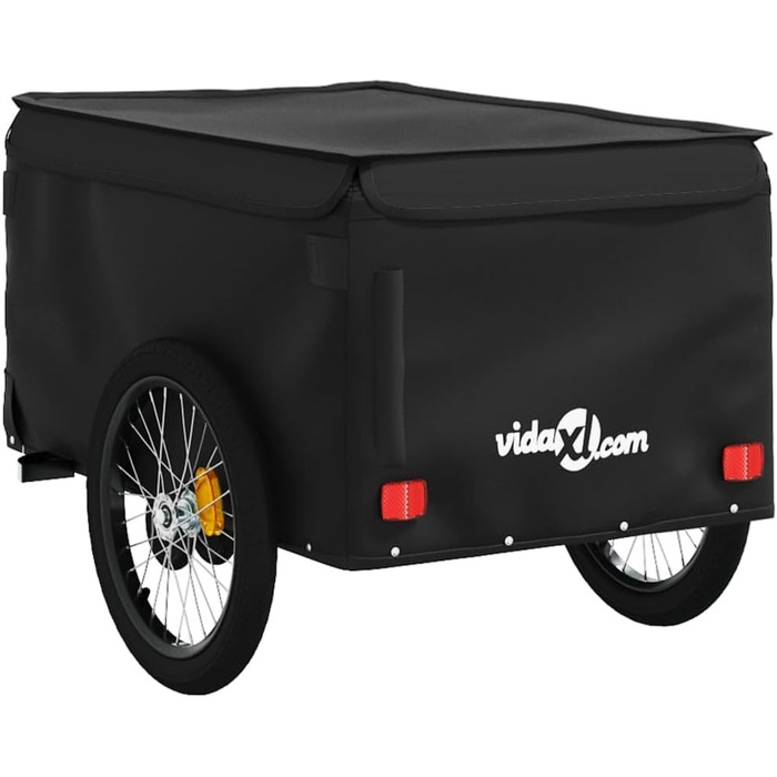 Причіп для собак, велосипедний причіп, причіп для бігу, чорний, 45 кг, сталь