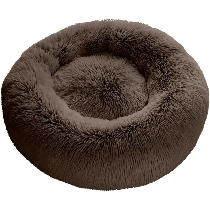 Кішечкове та собаче ліжко Hunter LOPPA, м'яке, з антиковзною основою, можна прати при 30°C, коричневий, розмір L