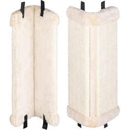 Котячий кутовий когтетоп Navaris - 2 шт. з сизалю, 43x22x2 см. Захист від подряпин для кутів