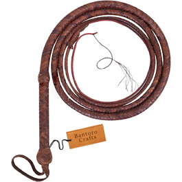 БантОро Крафтс - Пеітска (батіг) Індіана Джонс з Кенгурячої Шкіри, 16 плетінок, 4.8 метрів