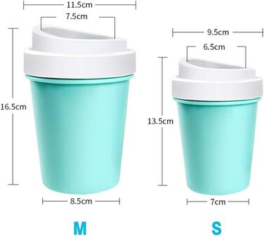 Очисник лап для собак та котів: мийка лап з м'якою силіконовою щіткою, рожевого кольору