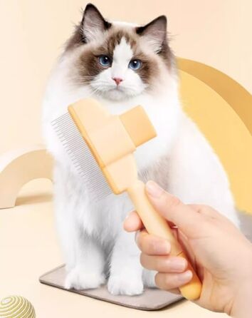 Щітка для догляду за тваринами Fellblitz - самоочисна, для довгого та короткого хутра, зелена