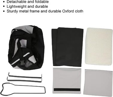 Знімний велосипедний кошик для собак HEEPDD, передня велосипедна сумка, м'який переносник для тварин