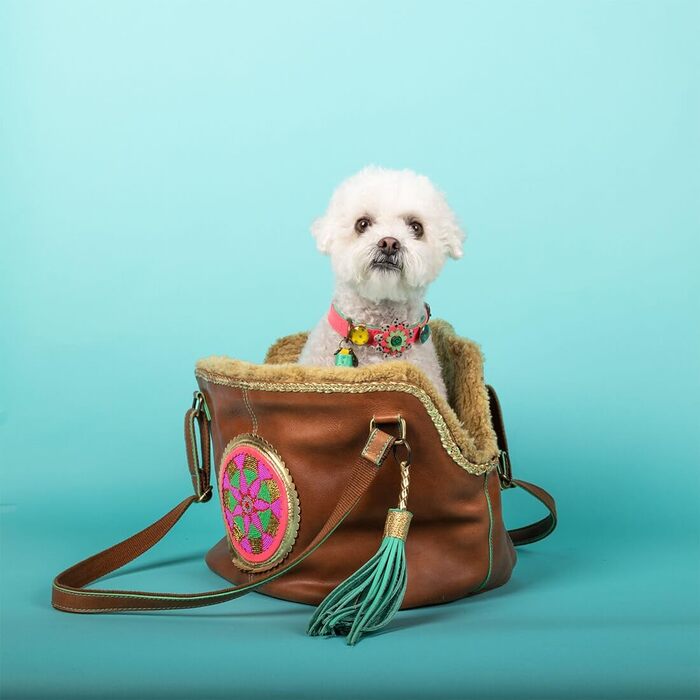 Сумка-переноска для собак Bonita, коричнева, універсальний розмір 45x30x27 см