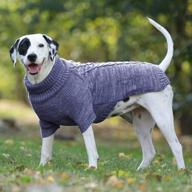 Теплий в'язаний пуловер для собак та котів (S, блакитний)