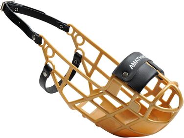 Мухозахисний нашийник AMATHINGS Super Kennel Soft з м'якою накладкою на ніс. Ідеально для вигулу, майданчика для собак, вольєру, перегонів (Золотий)