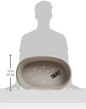 Корзина для домашніх тварин Karlie Haustierkorb Domus L, 50x38x20 см, світло-сіра