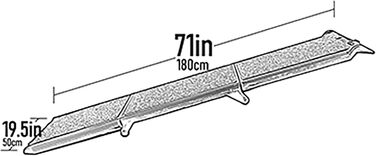 Рампа для собак та котів Pet Gear Tri-Fold, 180 см, широка, до 90 кг, складна, з ремінцем, запатентований дизайн