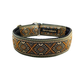 Собачий нашийник з м'якою підкладкою Martingale, 4 см, регульований, з латунною фурнітурою, для шиї до 52 см та голови до 58 см, з обмежувачем натягу