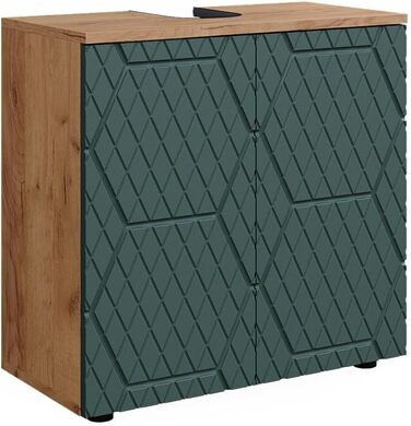 Тумба під умивальник Vicco Irma, золота дубова/антрацит, 60x59 см