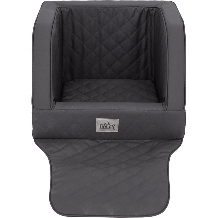 Транспортна переноска для собак, лежанка для собак, кошик для собак, лежанка для котів, для маленьких собак (46x46x31 см, графіт)