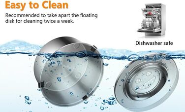 Велика миска для води для собак 3L, не протікає, з нержавіючої сталі, з неслизьким дном, для собак, миска для пиття