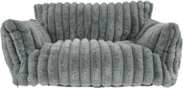 М'яке ліжко для котів та собак: зручне диванчик з фетру, антиковзаюча база, легко миється (темно-сірий)