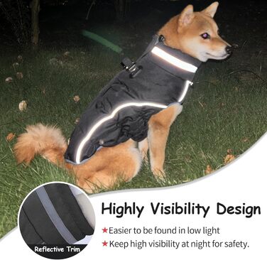 Водонепроникний теплий зимовий одяг для собак - куртка-жилет для цуценят та малих собак, червоний, розмір M (чорний, XL)