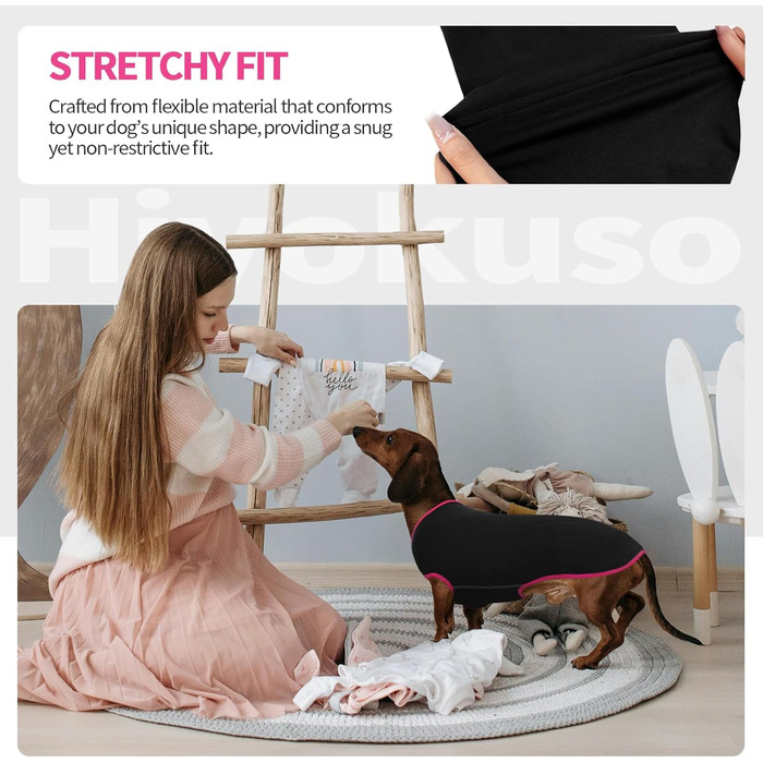 Пуловер для такси - теплий пуловер для собак, одяг для маленьких собак, светр для такси, чорний одяг для собак M