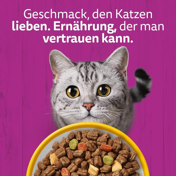 Сухий корм для дорослих котів WHISKAS з куркою, 5 x 800 г