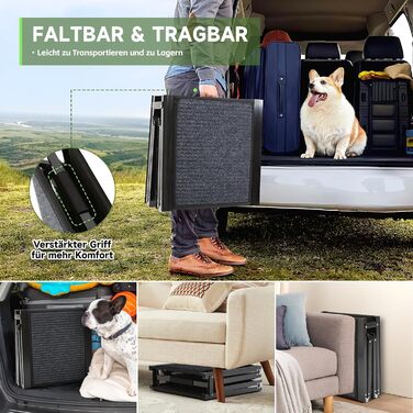 Рампа для собак у машину, розкладна, 170 см, для великих, середніх та малих собак, до 110 кг