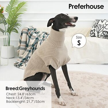 Теплий зимовий пуловер для великих собак, росту до XXX-Large, рожевий (Абрикосовий), для породи Віндхаунд