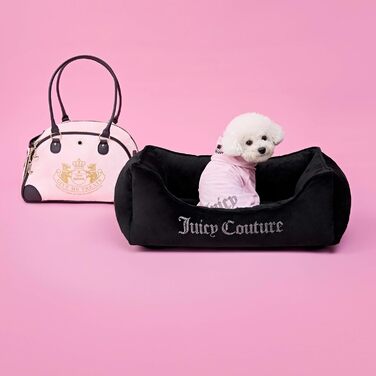 Худі Juicy Couture Bling Velours для домашніх тварин – Рожевий – Розмір XS/S (0,9–3,2 кг) – для маленьких собак та котів