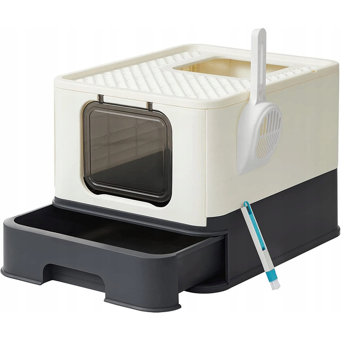 Закритий лоток-туалет для котів Feandrea від Songimcs, 54,3 см x 42,5 см x 37,8 см