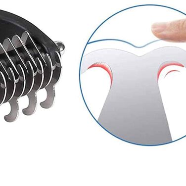 Двостороння щітка для видалення підшерстка собак та котів - синього кольору